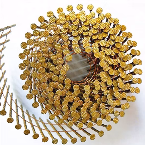 Clous de palette de bobine de tige de vis de peinture de 2,5 x 57 mm pour palette en bois